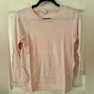 JCrew factory light pink sweater